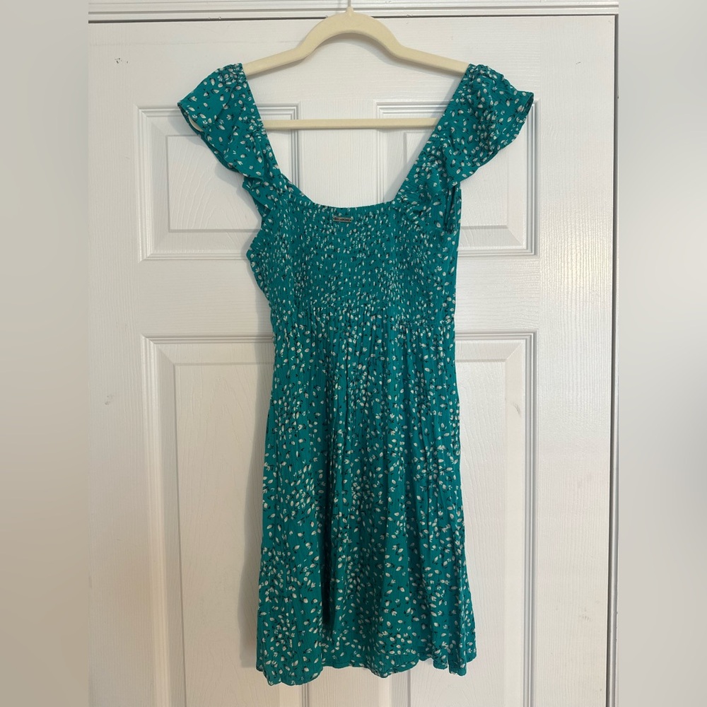 Billabong Turquoise Floral Top